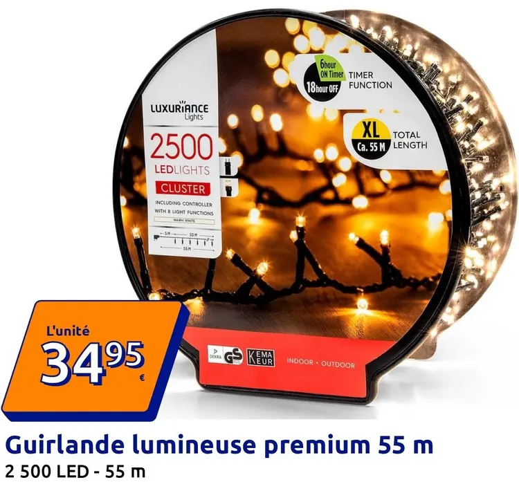Offre: Luxuriance Lights Guirlande lumineuse premium