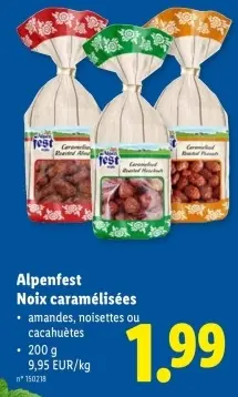Offre: Alpenfest Noix caramélisées