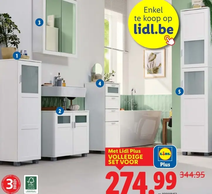 Aanbieding: Badkamermeubelen