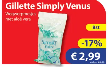 Aanbieding: Gillette Simply Venus