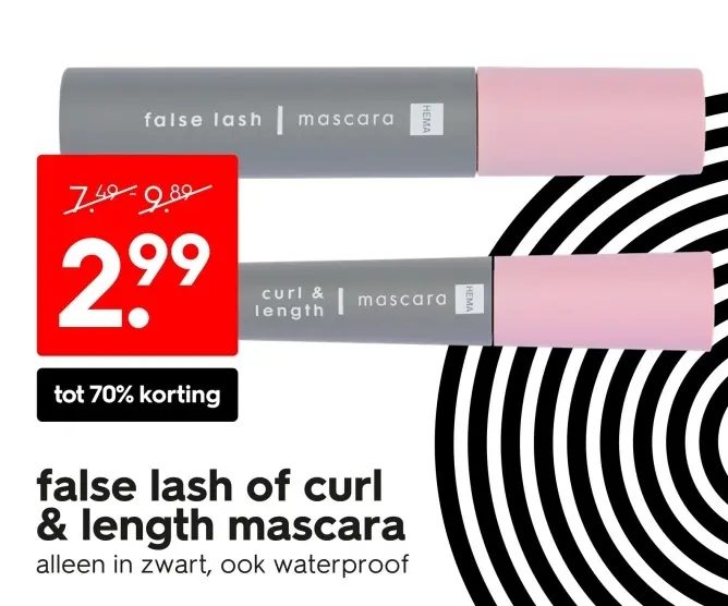 Aanbieding: false lash of curl & length mascara