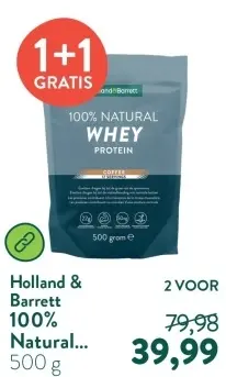 Aanbieding: 100% Natural Whey Protein Coffee