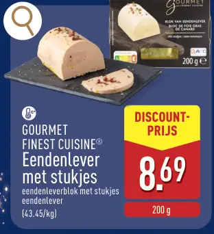 Promotie: Eendenlever met stukjes