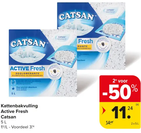 Promotie: Kattenbakvulling Active Fresh