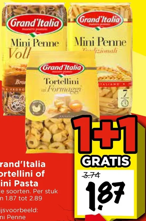 Aanbieding: Tortellini of Mini Pasta