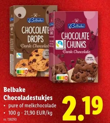 Promotie: Belbake Chocoladestukjes