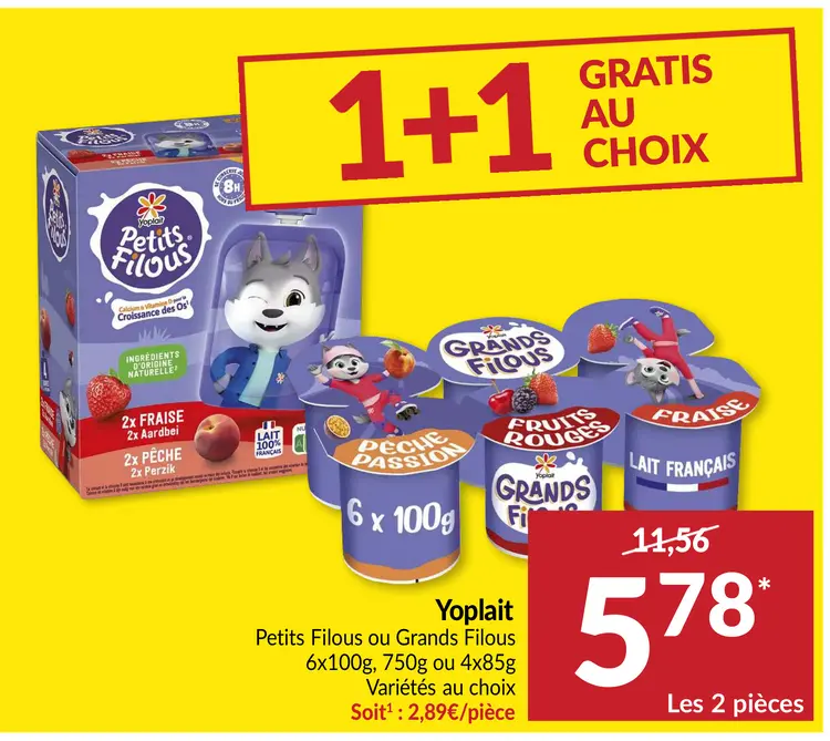 Offre: Petits Filous ou Grands Filous