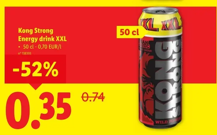 Offre: Kong Strong Energy drink XXL