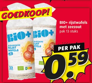 Aanbieding: BIO+ rijstwafels met zeezout