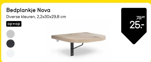 Aanbieding: Bedplankje Nova