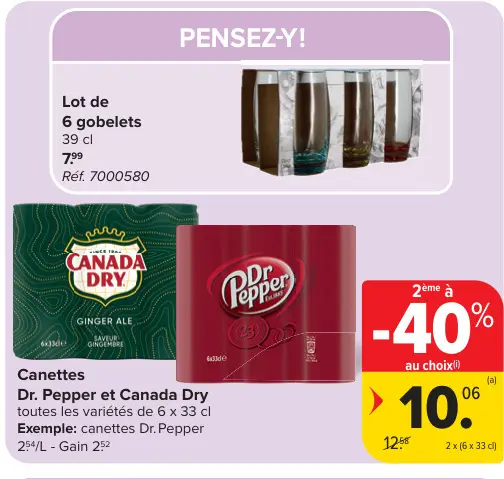Offre: Canettes