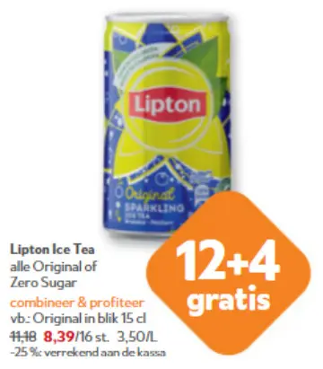 Promotie: Lipton Ice Tea Original or Zero Sugar