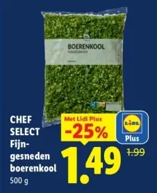 Aanbieding: Fijngesneden boerenkool