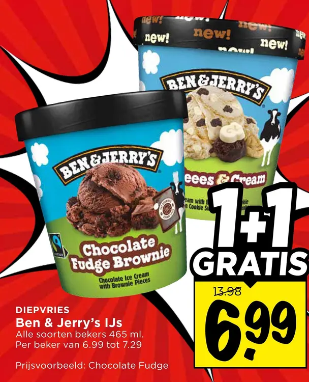 Aanbieding: Ben & Jerry's IJs