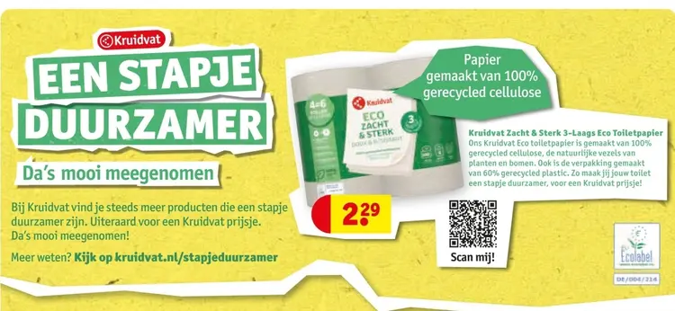 Aanbieding: Zacht & Sterk 3-Laags Eco Toiletpapier
