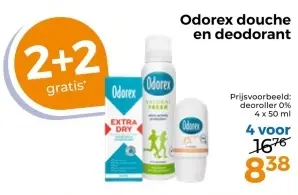 Aanbieding: Odorex douche en deodorant