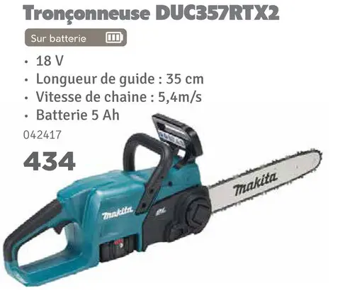 Offre: Tronçonneuse DUC357RTX2