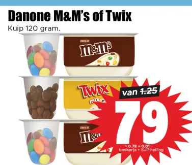 Aanbieding: Danone M&M's of Twix