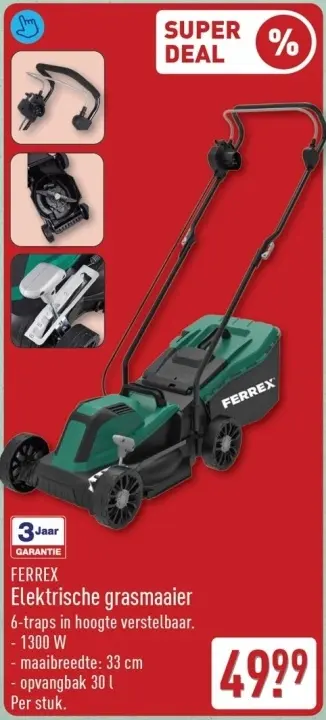 Aanbieding: Elektrische grasmaaier