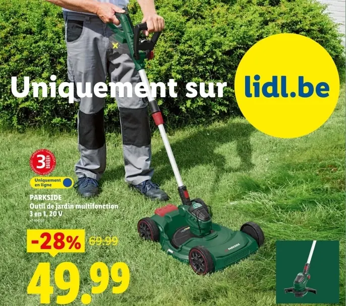 Offre: Outil de jardin multifonction 3 en 1, 20 V