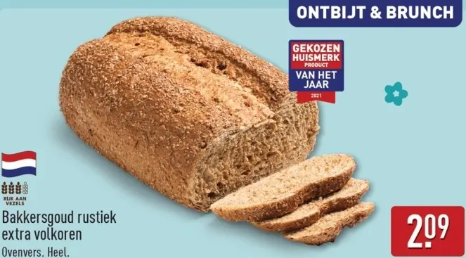 Aanbieding: Bakkersgoud rustiek extra volkoren