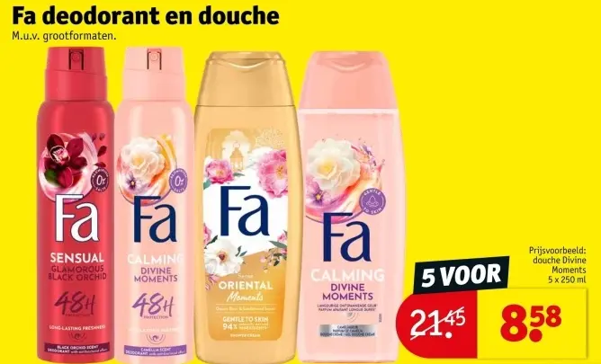 Aanbieding: Deodorant en douche