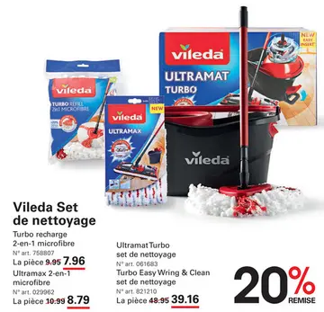 Offre: Vileda Set de nettoyage 
