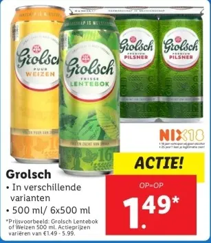Aanbieding: Grolsch