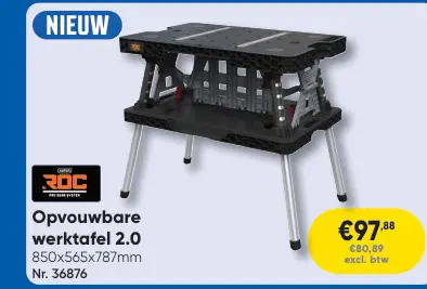Promotie: Opvouwbare werktafel 2.0