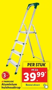 Aanbieding: Aluminium huishoudtrap
