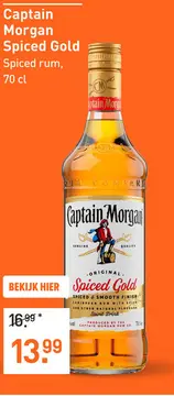 Aanbieding: Captain Morgan Spiced Gold 70CL Mixen