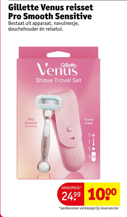Promotie: Gillette Venus reisset Pro Smooth Sensitive