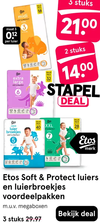 Aanbieding: Soft & Protect luiers en luierbroekjes voordeelpakken