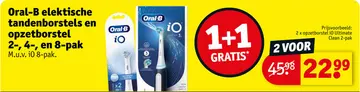 Aanbieding: Oral-B elektische tandenborstels en opzetborstel