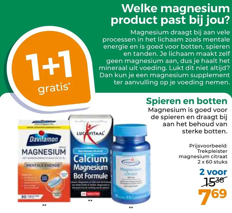 Aanbieding: Magnesium voor spieren en botten