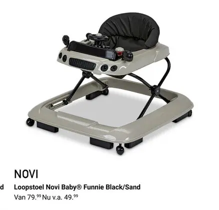 Aanbieding: Loopstoel Novi Baby® Funnie Black/Sand