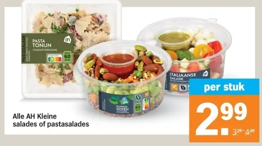 Aanbieding: Alle AH Kleine salades of pastasalades