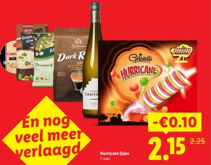 Aanbieding: Hurricane ijsjes