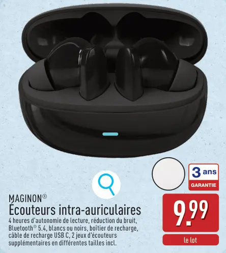 Offre: Écouteurs intra-auriculaires