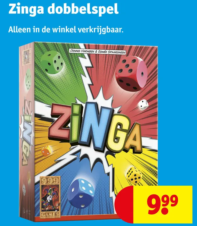 Aanbieding: Zinga dobbelspel