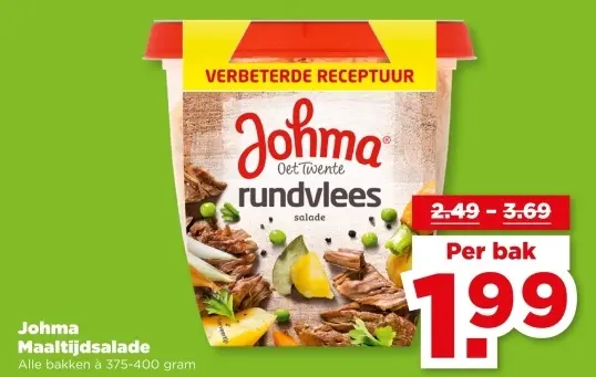 Aanbieding: Maaltijdsalade rundvlees salade