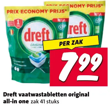Aanbieding: Vaatwastabletten original all-in one