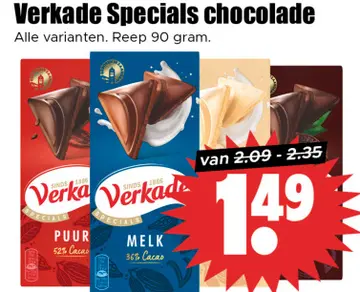 Aanbieding: Verkade Specials chocolade