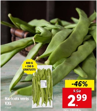 Offre: Haricots verts XXL