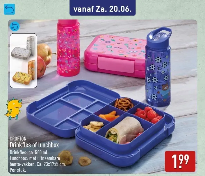 Aanbieding: Drinkfles of lunchbox