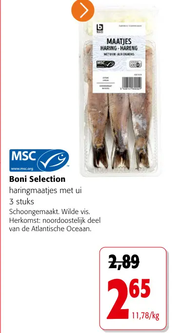 Promotie: haringmaatjes met ui