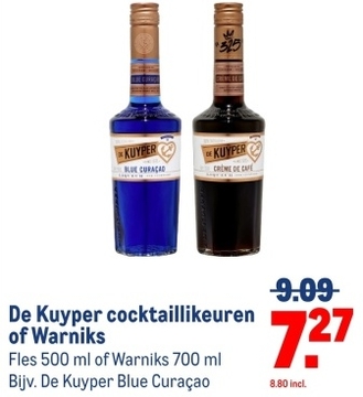 Aanbieding: De Kuyper cocktaillikeuren of Warniks