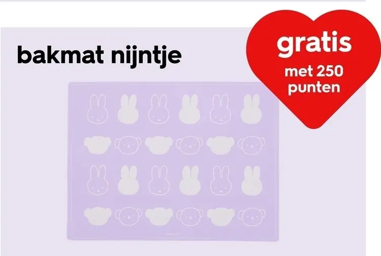 Aanbieding: Bakmat nijntje