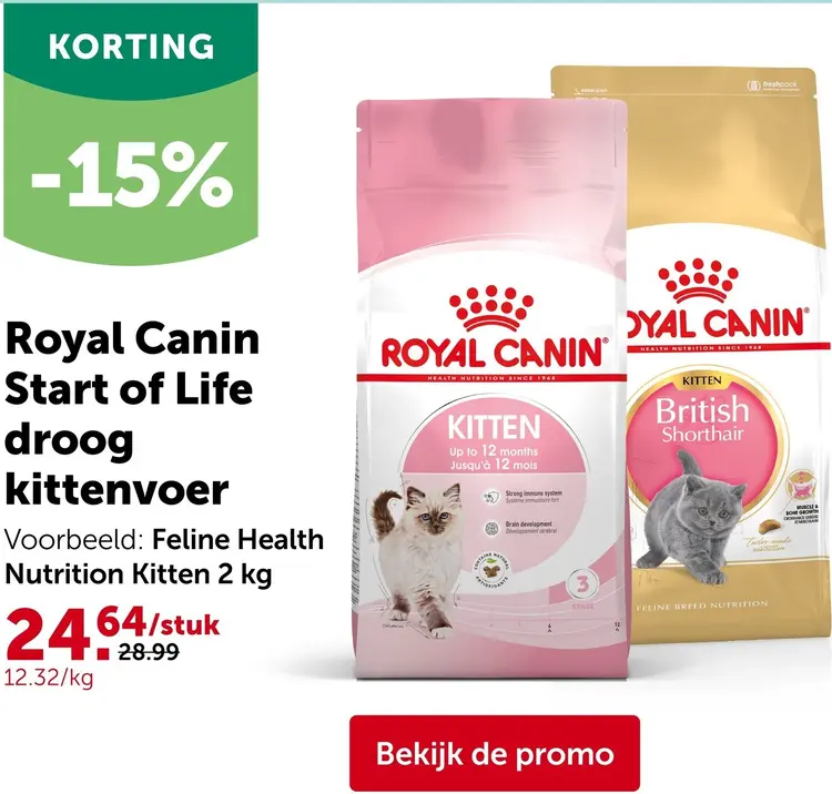 Promotie: Start of Life droog kittenvoer