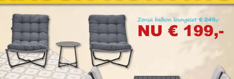 Aanbieding: Zensa balkon loungeset
